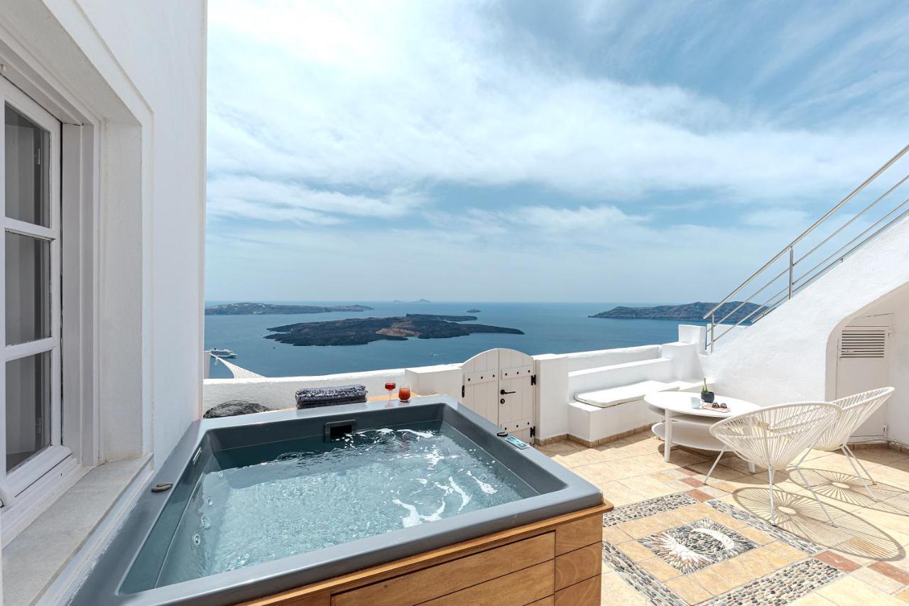 Calderas Hug & Panoramic Sea View - 3 Lux Suites Imerovígli Eksteriør bilde