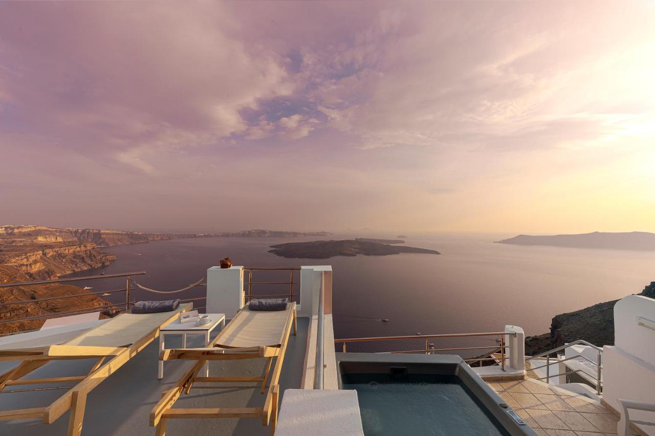 Calderas Hug & Panoramic Sea View - 3 Lux Suites Imerovígli Eksteriør bilde