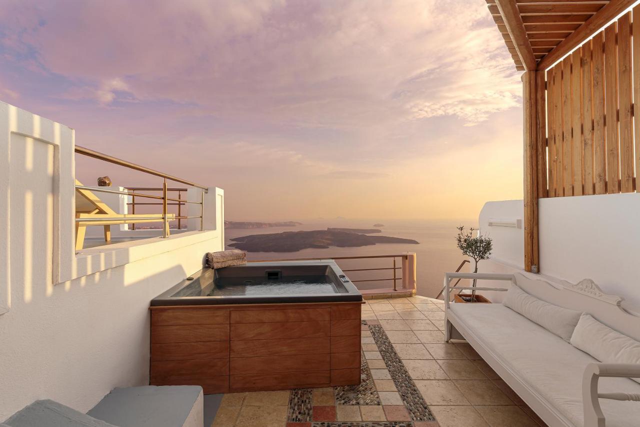 Calderas Hug & Panoramic Sea View - 3 Lux Suites Imerovígli Eksteriør bilde
